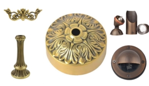 brass lighting parts